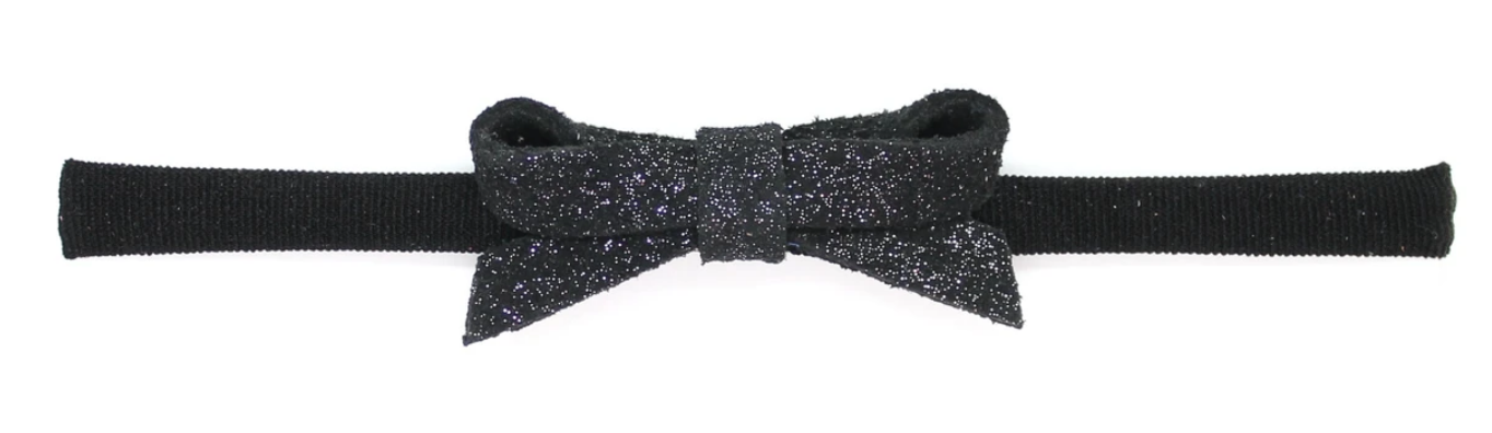 Petit Margot Leather Bow Headband