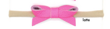 Load image into Gallery viewer, Petit Margot Leather Bow Headband
