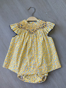 Smocked dress & Bloomers Triana 6m