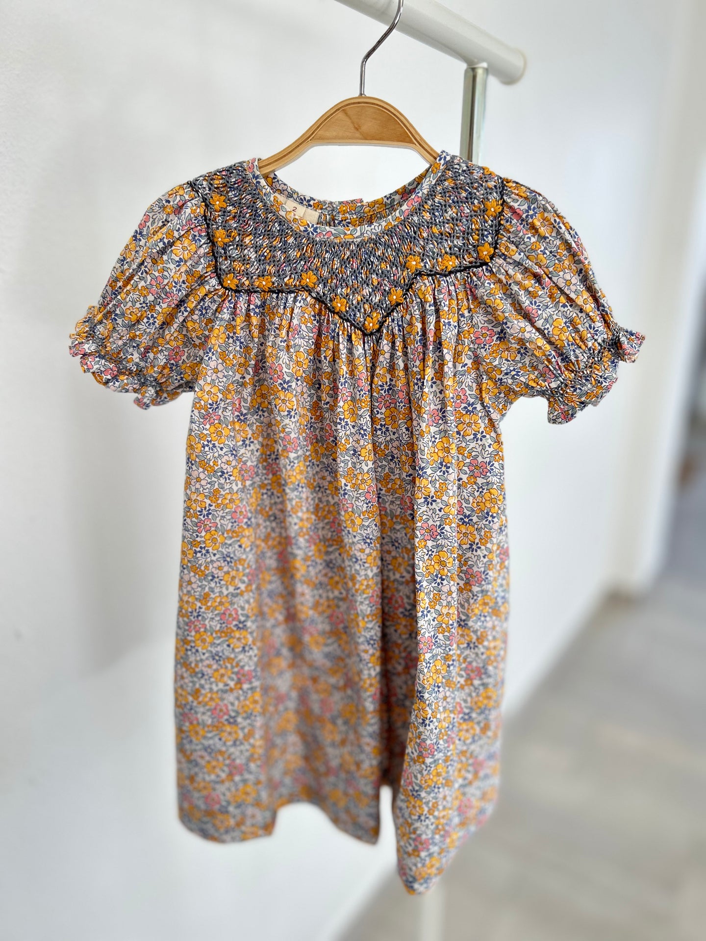 Paloma Bishop Smocked Dress