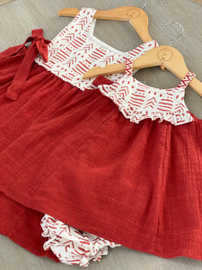 Vestido y bloomers Itzia 6m