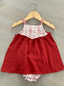 Vestido y bloomers Itzia 6m