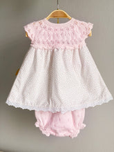 Load image into Gallery viewer, Little Buds Pink Knitted Dress &amp; Bloomers - 1 mes /NB
