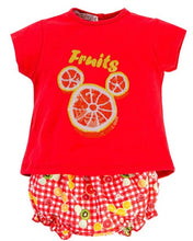 Load image into Gallery viewer, Conjunto Fruit Punch Baby Girl 9m
