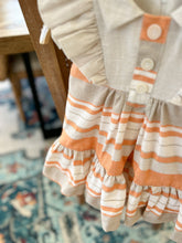 Load image into Gallery viewer, Vestido bebe lineas Naranja
